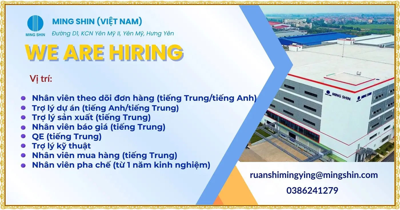 Tuyển nhân viên theo dõi đơn hàng tại Hưng yên